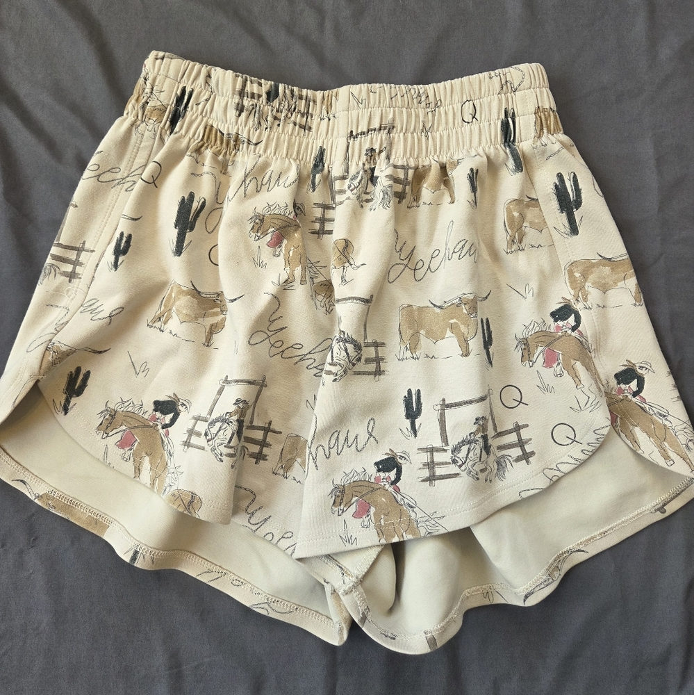 Cowboy PJ Shorts Rodeo Quincy Sweatshorts Western Country Pajamas